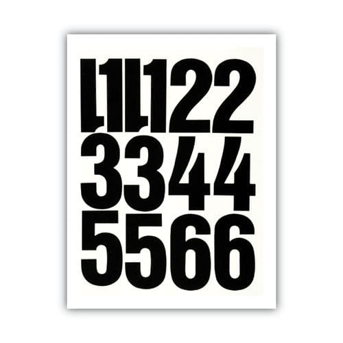 Chartpak Press-on Vinyl Numbers Self Adhesive Black 4h 23/pack - School Supplies - Chartpak®