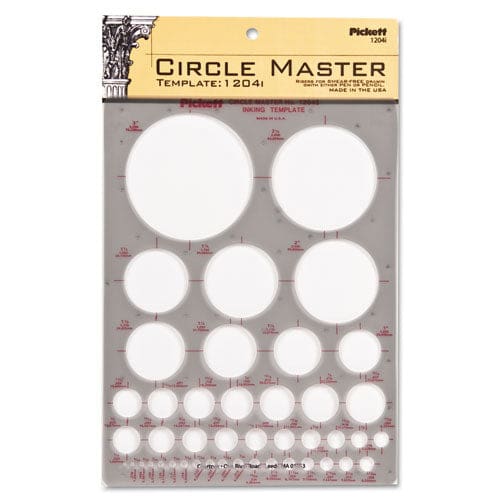 Chartpak Templates Circles 7 X 10 Smoke - School Supplies - Chartpak®