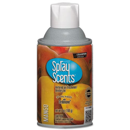 Chase Products Champion Sprayon Sprayscents Metered Air Freshener Refill Mango 7 Oz Aerosol Spray 12/carton - Janitorial & Sanitation -