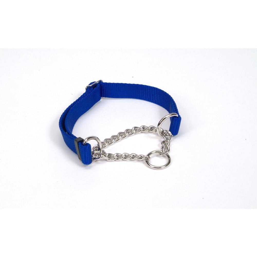Check-Choke Adjustable Check Training Dog Collar Blue 3/4 in x 14-20 in - Pet Supplies - Check-Choke