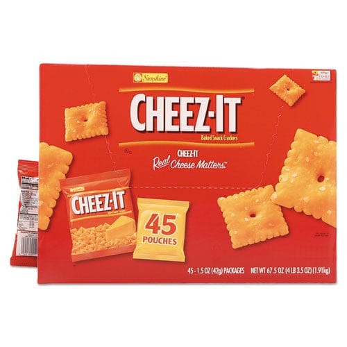 Cheez-it Crackers Original 1.5 Oz Pack 45 Packs/carton - Food Service - Sunshine®