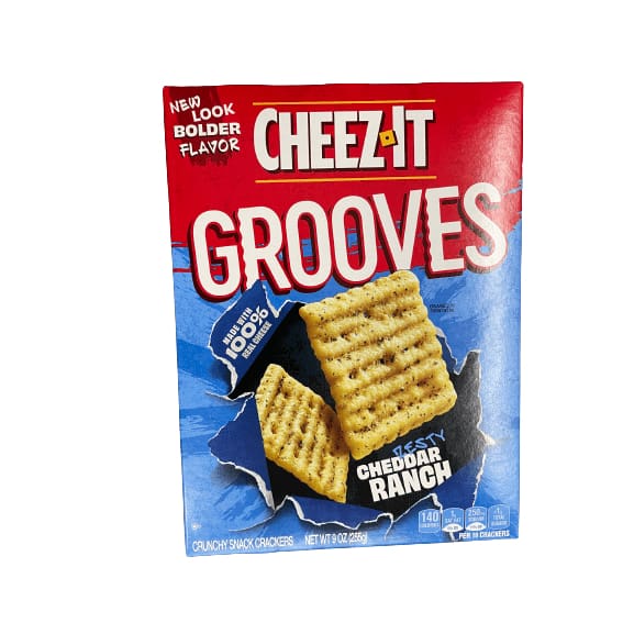 Cheez-It Cheez-It Grooves Cheese Crackers, Crunchy Snack Crackers, Multiple Choice Flavor, 9 Oz.