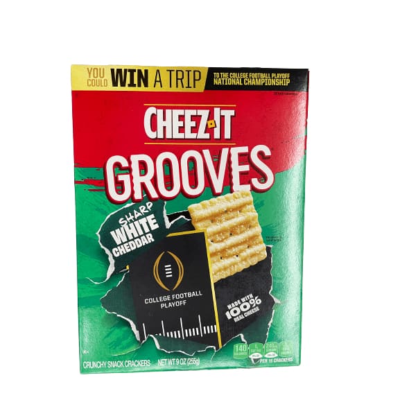 Cheez-It Cheez-It Grooves Cheese Crackers, Crunchy Snack Crackers, Multiple Choice Flavor, 9 Oz.