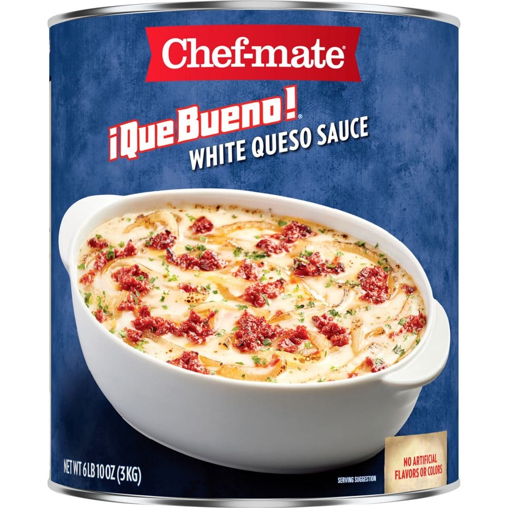 Chef-mate Que Bueno White Queso Cheese Sauce (106 oz.) - Condiments Oils & Sauces - Chef-mate Que