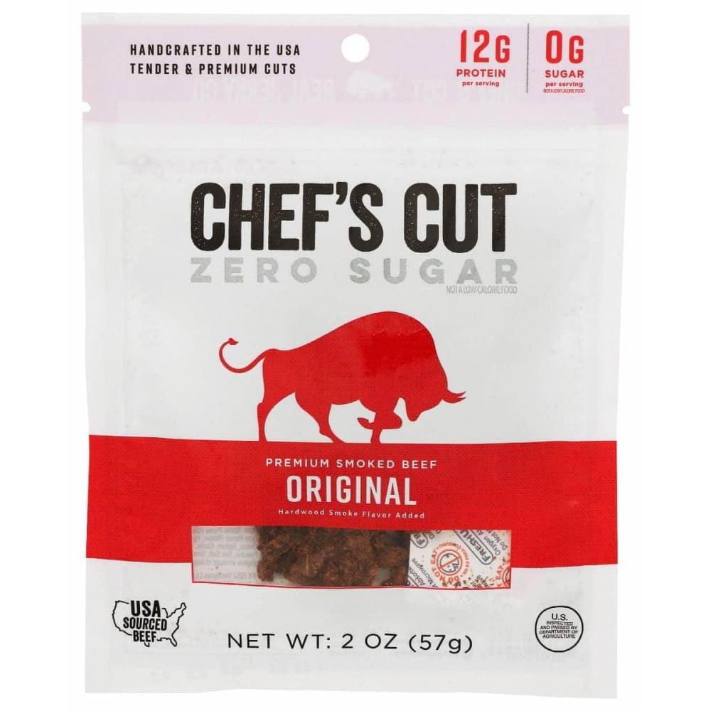 CHEF'S CUT CHEFS CUT Jerky Original Zero Sugar, 2 oz