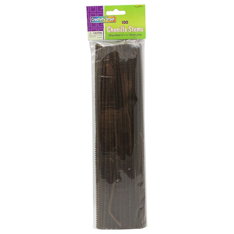 Chenille Stems Brown 12 Inch (Pack of 12) - Chenille Stems - Dixon Ticonderoga Co - Pacon