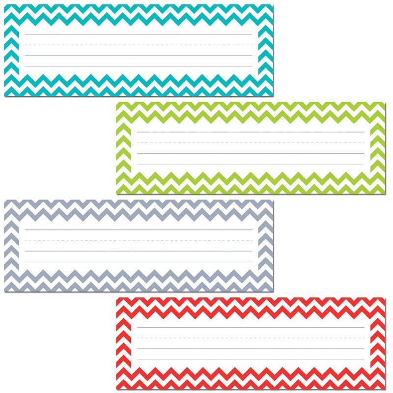 Chevron Name Plates (Pack of 8) - Name Plates - Creative Teaching Press