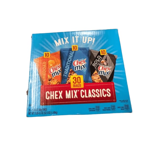 Chex Mix Classics Snack Mix, 30 ct., 52.48 Ounce - ShelHealth.Com