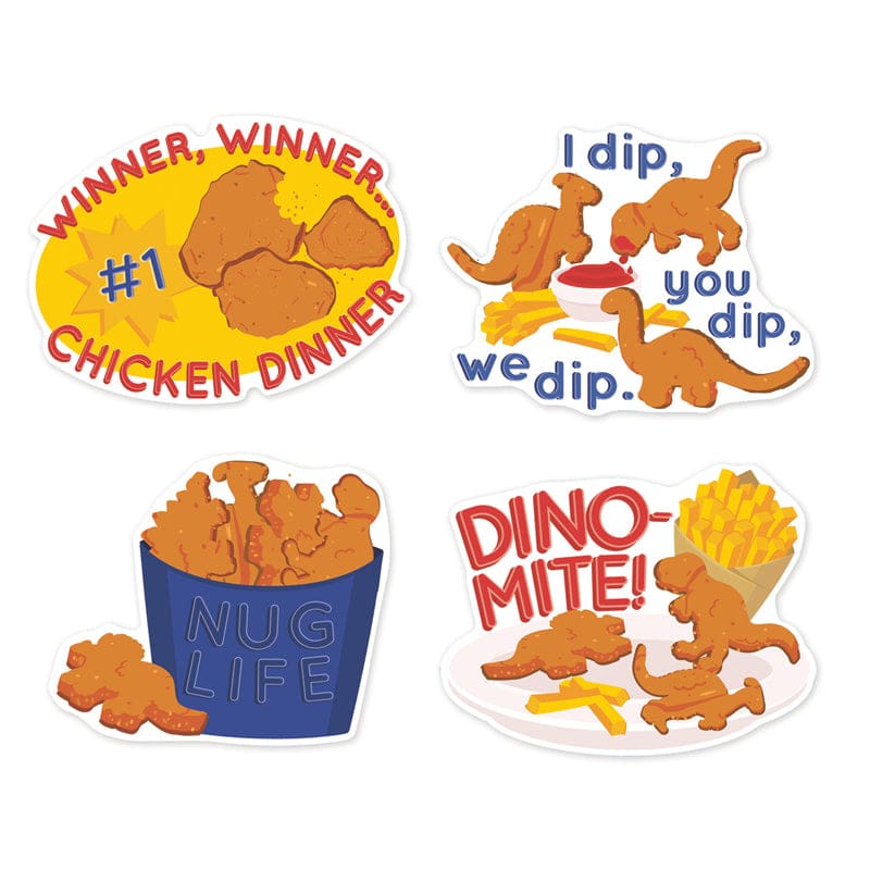 Chicken Nuggets Stickers Scented (Pack of 12) - Stickers - Eureka