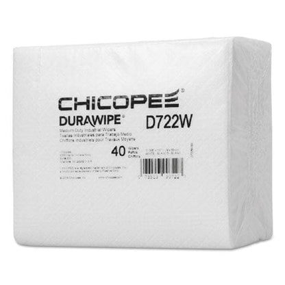 Chicopee Durawipe Medium-duty Industrial Wipers 14.6 X 13.7 White 40/pack 24 Packs/carton - Janitorial & Sanitation - Chicopee®