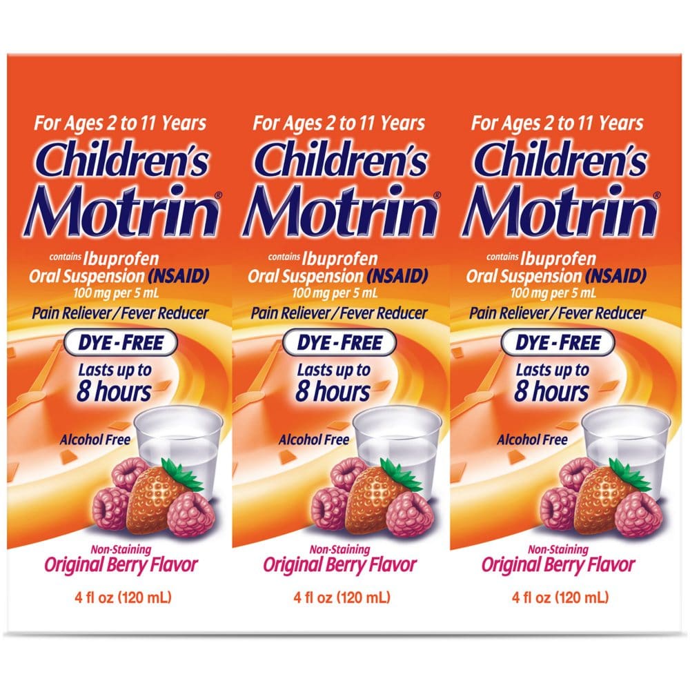 Children’s Motrin Oral Suspension Berry (4 oz. 3 pk.) - Children’s Products - Children’s Motrin