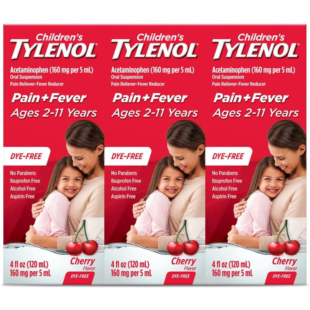 Children’s Tylenol Oral Suspension Cherry (4 oz. 3 pk.) - Children’s Products - Children’s