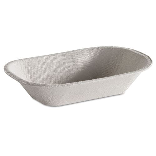 Chinet Savaday Molded Fiber Food Tray 1-compartment 4 X 6 Beige Paper 250/bag 4 Bags/carton - Food Service - Chinet®