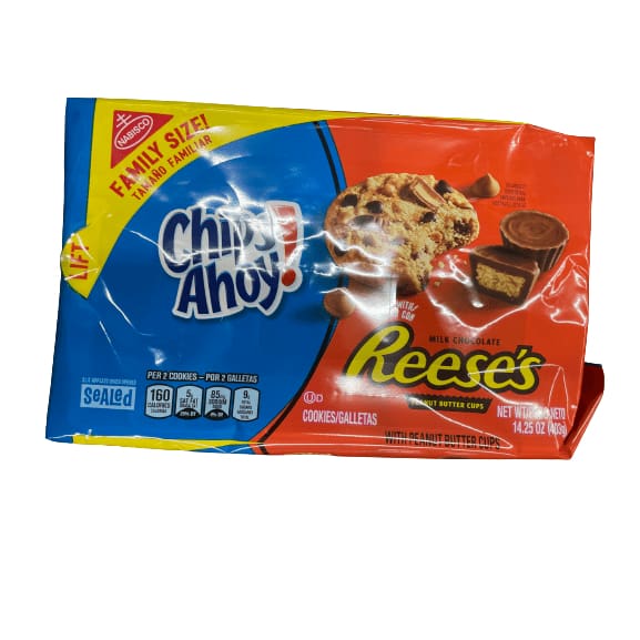 Chips Ahoy! Chips Ahoy! Cookies With Reese’S Peanut Butter Cups, Family Size, 14.25 Oz