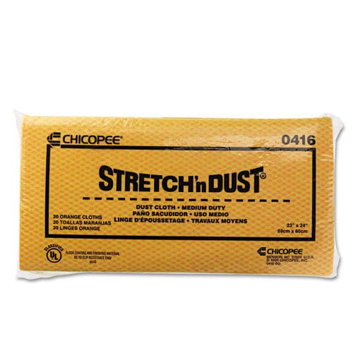 Chix Stretch ’n Dust Cloths 23.25 X 24 Orange/yellow 20/bag 5 Bags/carton - Janitorial & Sanitation - Chix®