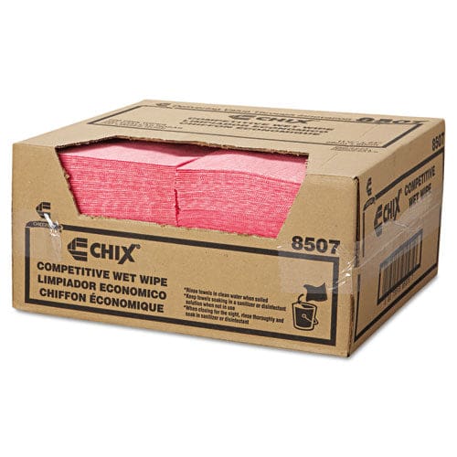 Chix Wet Wipes 11.5 X 24 White/pink 200/carton - Janitorial & Sanitation - Chix®