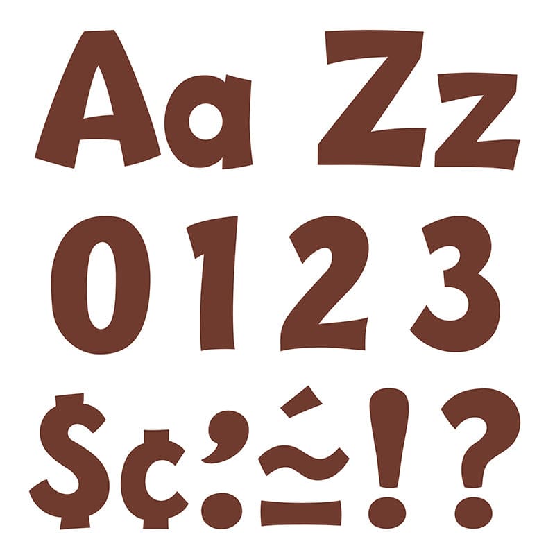 Chocolate 4In Playful Combo Ready Letters (Pack of 3) - Letters - Trend Enterprises Inc.