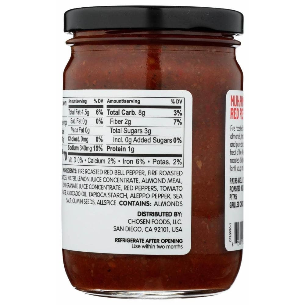 CHOSEN FOODS Chosen Foods Sauce Smr Muhmra Rd Peppr, 12 Oz