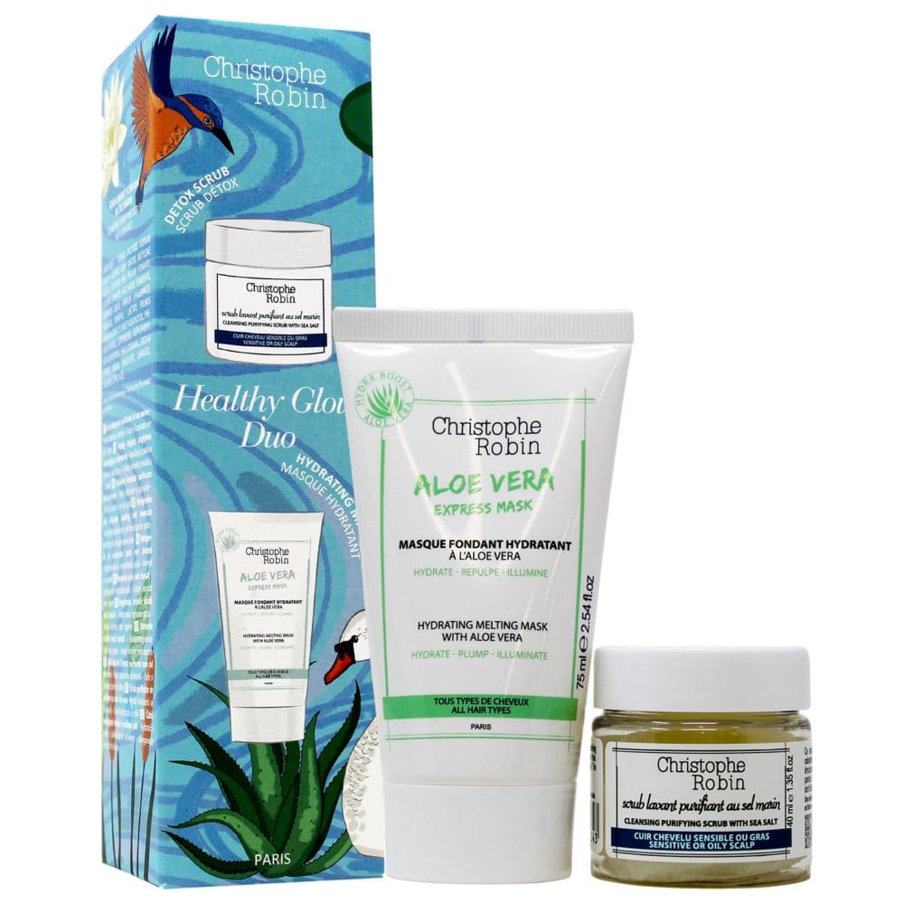 Christophe Robin Healthy Glow Mini Duo Gift Set - Hair Treatments - Christophe Robin