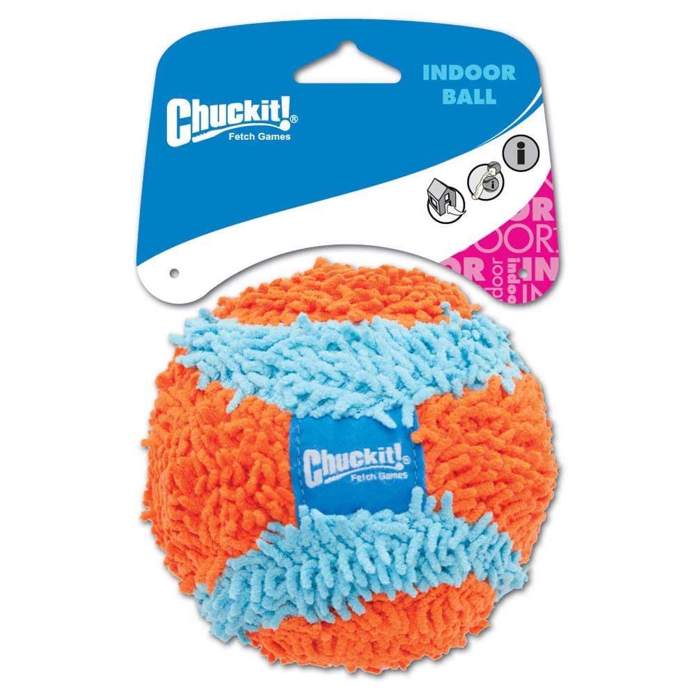 Chuckit! Indoor Ball Dog Toy Blue; Orange Medium - Pet Supplies - Chuckit!