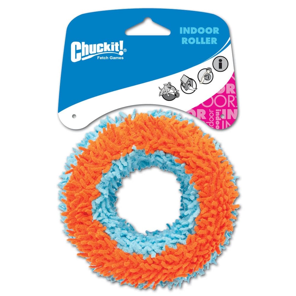 Chuckit! Indoor Roller Dog Toy Blue Orange Medium - Pet Supplies - Chuckit!