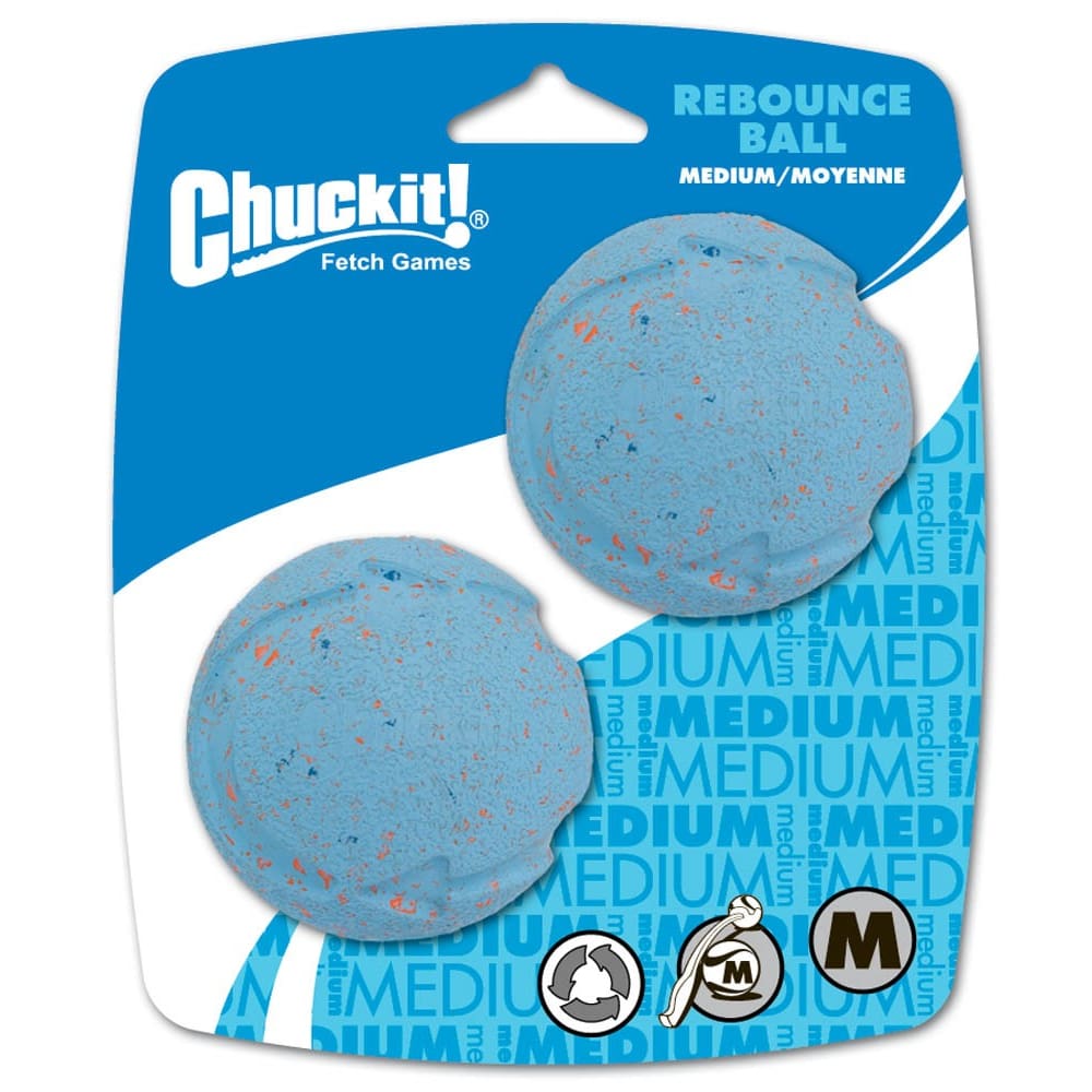 Chuckit! Rebounce Ball Dog Toy Assorted 2 Pack Medium - Pet Supplies - Chuckit!