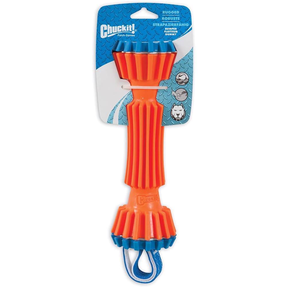 Chuckit! Rugged Bumper Dog Toy Blue Orange Small - Pet Supplies - Chuckit!