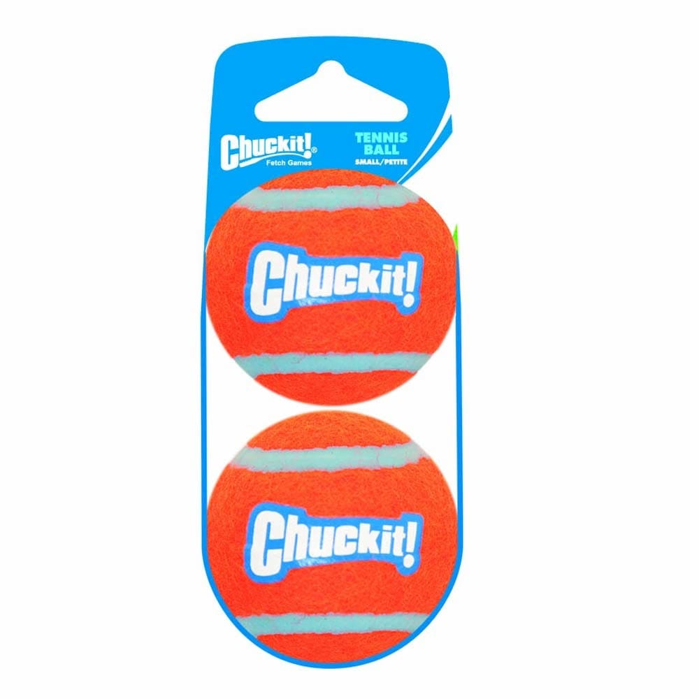 Chuckit! Tennis Ball Dog Toy Shrink Sleeve Orange-Orange Small 2 Pack - Pet Supplies - Chuckit!