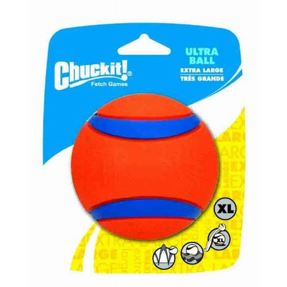 Chuckit! Ultra Ball Dog Toy Blue Orange X-Large - Pet Supplies - Chuckit!