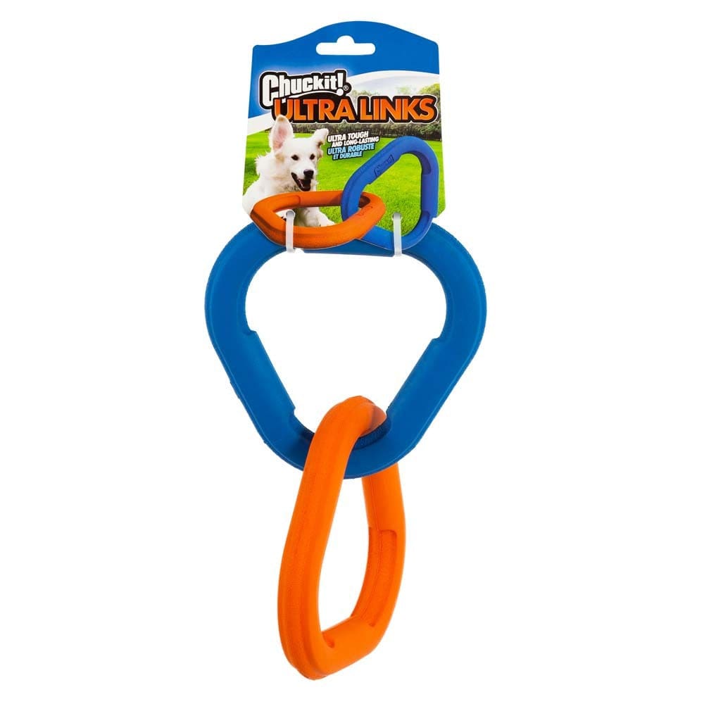 Chuckit! Ultra Links Dog Toy Blue; Orange 9 in One Size - Pet Supplies - Chuckit!