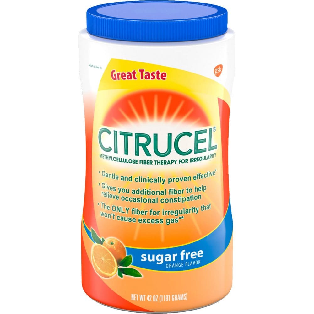 Citrucel Powder Sugar-Free Orange-Flavor Fiber (42 oz.) - Probiotics & Fiber - Citrucel Powder
