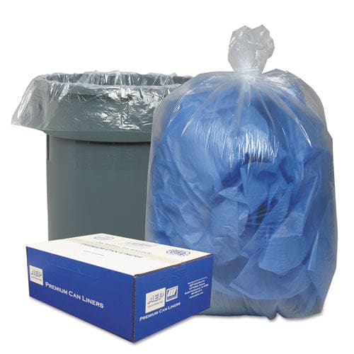 Classic Clear Linear Low-density Can Liners 45 Gal 0.63 Mil 40 X 46 Clear 25 Bags/roll 10 Rolls/carton - Janitorial & Sanitation - Classic