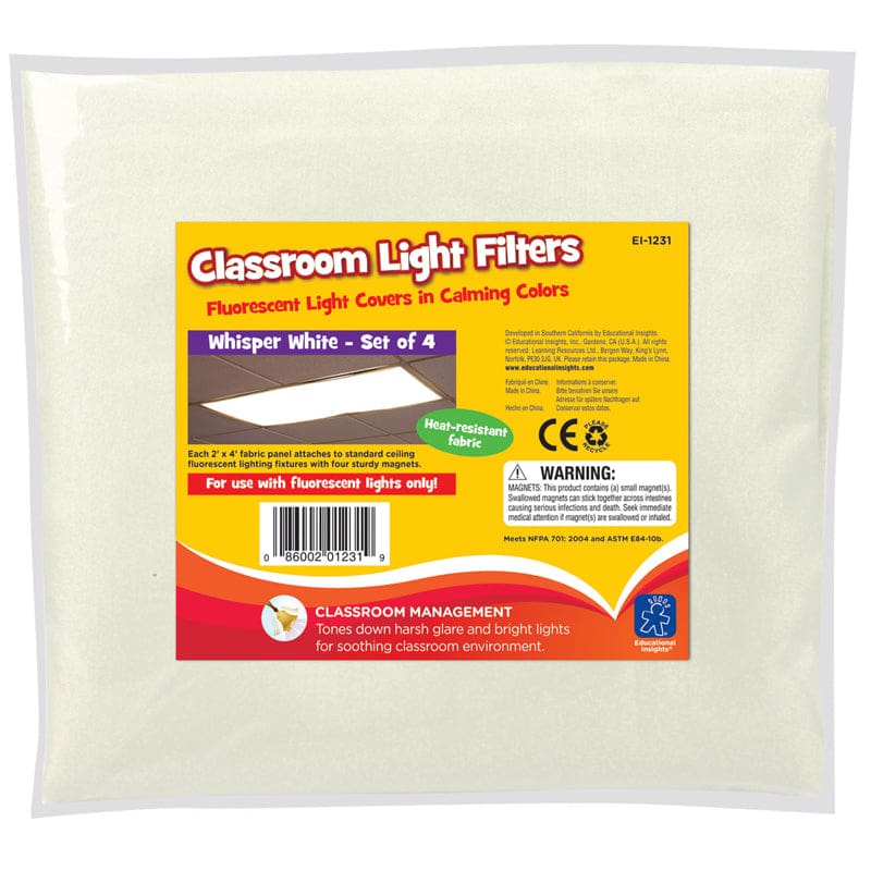 Classroom Mood Filters 4/Set Whisper White - Accessories - Learning Resources