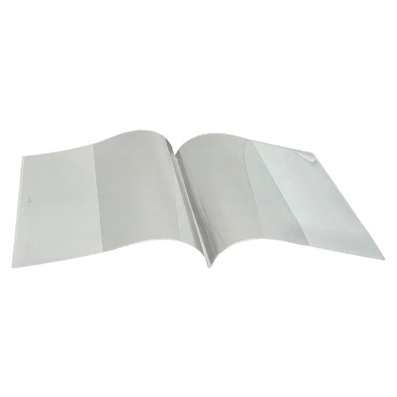 Clear Book Covers 6In X 8In Smart Poly (Pack of 12) - Sheet Protectors - Ashley Productions