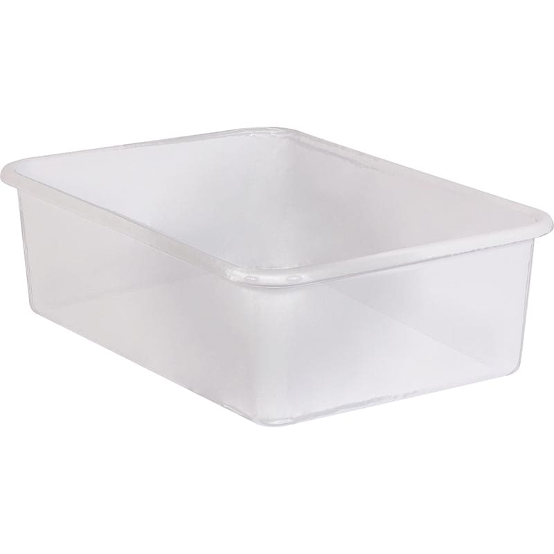 Clear Large Plastic Storage Bin (Pack of 6) - Storage Containers - Teacher Created Resources