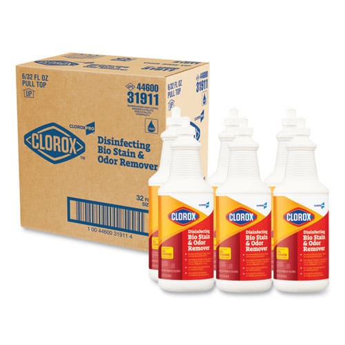 Clorox Disinfecting Bio Stain And Odor Remover Fragranced 32 Oz Pull-top Bottle 6/ct - School Supplies - Clorox®