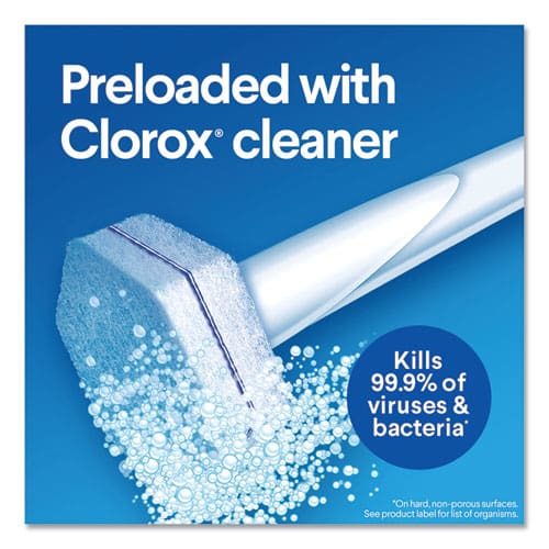 Clorox Disinfecting Toiletwand Refill Heads Blue/white 10/pack 6 Packs/carton - Janitorial & Sanitation - Clorox®