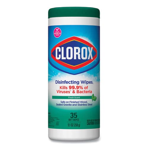 Clorox Disinfecting Wipes 7 X 8 Fresh Scent 35/canister 12/carton - School Supplies - Clorox®