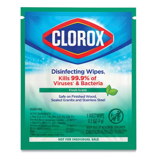 Clorox Disinfecting Wipes Individually Wrapped 7 X 8 Fresh Scent 900/carton - School Supplies - Clorox®