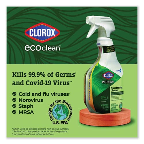 Clorox Clorox Pro Ecoclean Disinfecting Cleaner Unscented 32 Oz Spray Bottle 9/carton - School Supplies - Clorox®