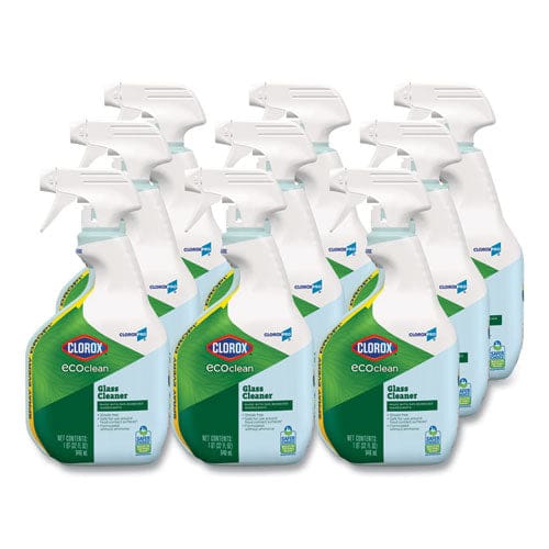 Clorox Pro Ecoclean Glass Cleaner Unscented 32 Oz Spray Bottle 9/carton - School Supplies - Clorox®