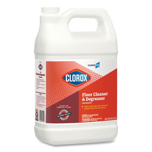 Clorox Professional Floor Cleaner And Degreaser Concentrate 1 Gal Bottle 4/carton - Janitorial & Sanitation - Clorox®