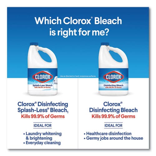 Clorox Regular Bleach With Cloromax Technology 43 Oz Bottle 6/carton - Janitorial & Sanitation - Clorox®