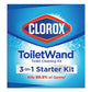 Clorox Toiletwand Disposable Toilet Cleaning System: Handle Caddy And Refills White 6/carton - Janitorial & Sanitation - Clorox®