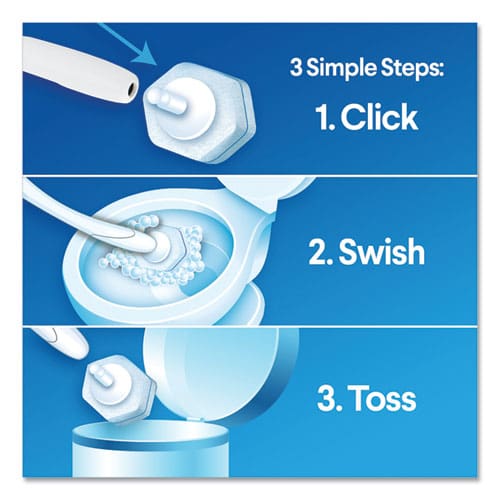 Clorox Toiletwand Disposable Toilet Cleaning System: Handle Caddy And Refills White - Janitorial & Sanitation - Clorox®