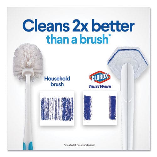 Clorox Toiletwand Disposable Toilet Cleaning System: Handle Caddy And Refills White - Janitorial & Sanitation - Clorox®