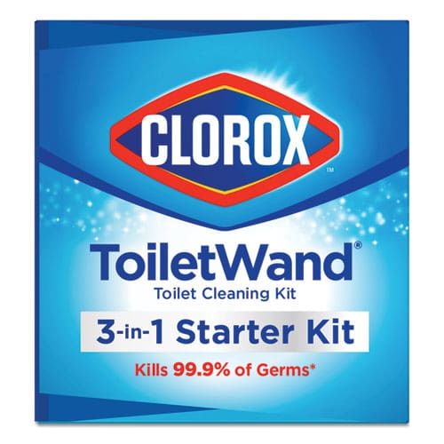 Clorox Toiletwand Disposable Toilet Cleaning System: Handle Caddy And Refills White - Janitorial & Sanitation - Clorox®