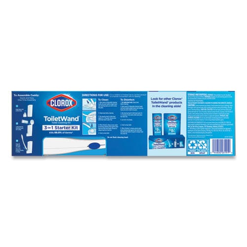 Clorox Toiletwand Disposable Toilet Cleaning System: Handle Caddy And Refills White - Janitorial & Sanitation - Clorox®