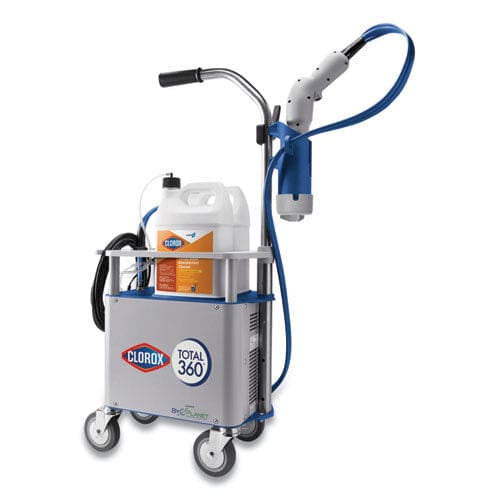 Clorox Total 360 Electrostatic Sprayer Cart System Trigger 1 X 7 Ft Hose Gray - Janitorial & Sanitation - Clorox®