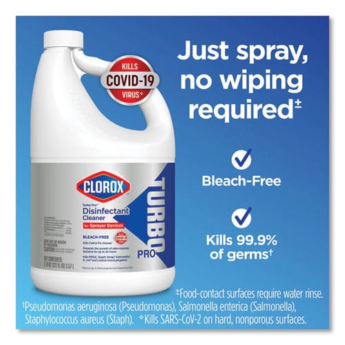 Clorox Turbo Pro Disinfectant Cleaner For Sprayer Devices 121 Oz Bottle 3/carton - School Supplies - Clorox®